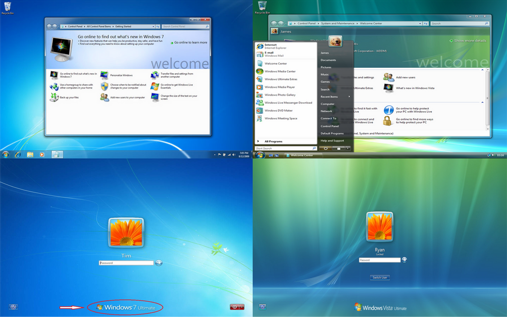 Windows Vista vs Windows 7