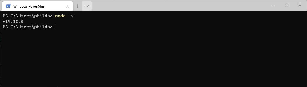 Versie opvragen van de actieve Node.js versie