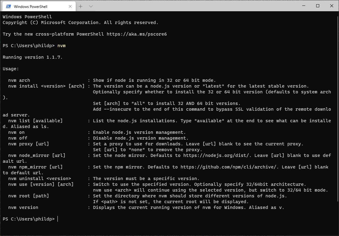 nvm: installatie testen